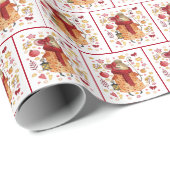 Kerstmuis met lantaarn cadeaupapier (Rol Hoek)