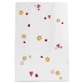 Kerstmuis met lantaarn medium cadeauzakje (Achterkant)