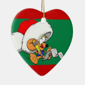 Kerstmuis met lijstOrnament Keramisch Ornament (Rechts)