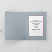 Kerstmuis met Ornament Feestdagen Kaart (Binnen)