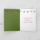 Kerstmuis met Ornament Feestdagen Kaart (Binnen)