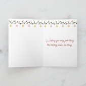 Kerstmuis met snoepriet feestdagen kaart (Binnen)