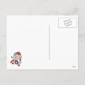 Kerstmuis met snoepriet feestdagenkaart (Achterkant)