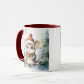 Kerstmuis Mok (Voorkant links)