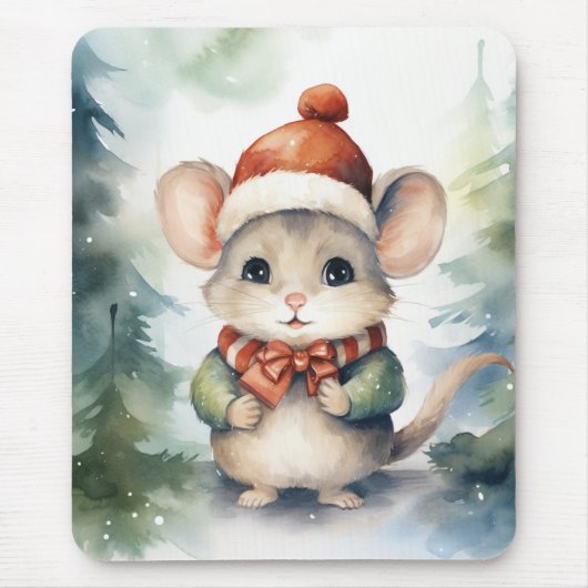 Kerstmuis Muismat (Voorkant)