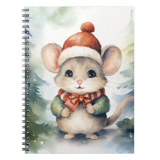 Kerstmuis Notitieboek (Voorkant)