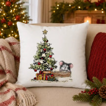 Kerstmuis onder de boom
