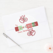 kerstmuis sticker (Envelop)