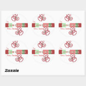 kerstmuis sticker (Vel)