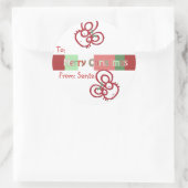 kerstmuis sticker (Tas)