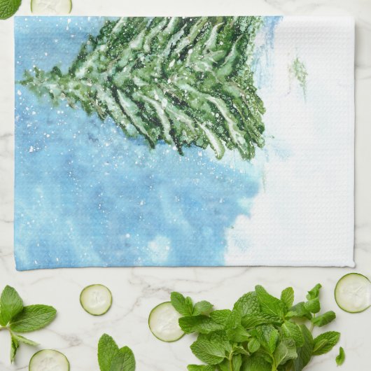 kerstmuis theedoek (Gevouwen)