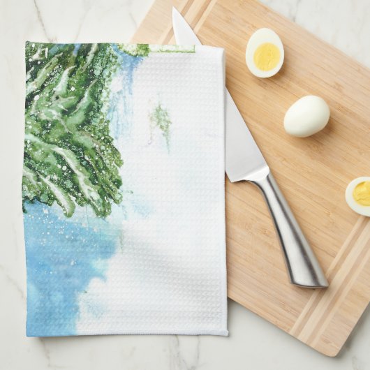 kerstmuis theedoek (Quarter Fold)