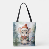 Kerstmuis Tote Bag (Achterkant)