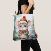 Kerstmuis Tote Bag (Dichtbij)