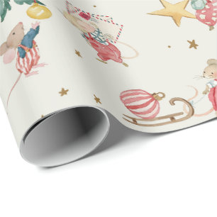 Kerstmuis Xmas Kerstmis Muis Yule Winter Cadeaupapier