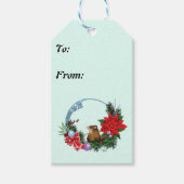 Kerstmuiskrans Cadeaulabel (Voorkant)
