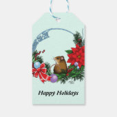 Kerstmuiskrans Cadeaulabel (Achterkant)