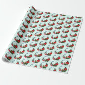 Kerstmuiskrans Cadeaupapier (Uitgerold)