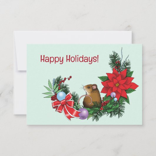 Kerstmuiskrans Kaart (Achterkant)