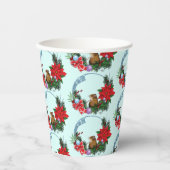 Kerstmuiskrans Papieren Bekers (Voorkant)
