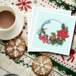 Kerstmuiskrans Servet