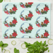 Kerstmuiskrans Theedoek (Gevouwen)