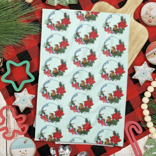 Kerstmuiskrans Theedoek