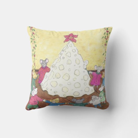 kerstmuiskussens kussen (Achterkant)