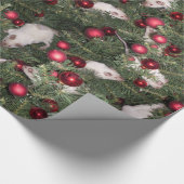 Kerstmuiswrapppapier - Big Print Cadeaupapier (Hoek)