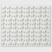 kerstmuizen in kousen cadeaupapier (Vlak)