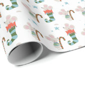 kerstmuizen in kousen cadeaupapier (Rol Hoek)