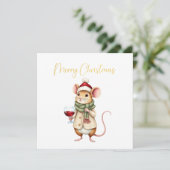 kerstmuizen Kaart (Staand voorkant)