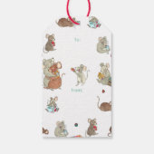 kerstmuizen Labels met cadeautjes Cadeaulabel (Achterkant)