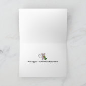 kerstmuizen met kousen feestdagen kaart (Binnen)