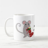 kerstmuizen met kousen koffiemok (Links)