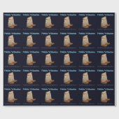 kerstmukluks cadeaupapier (Vlak)