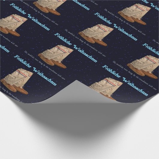 kerstmukluks cadeaupapier (Hoek)