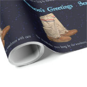kerstmukluks cadeaupapier (Rol Hoek)