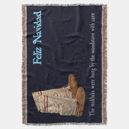 kerstmukluks deken (Voorkant Verticaal)