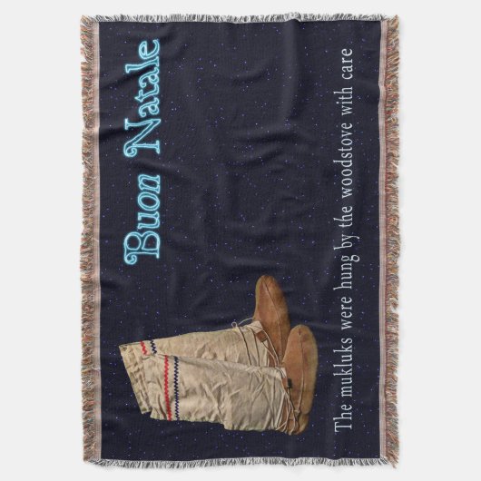 kerstmukluks deken (Voorkant Verticaal)