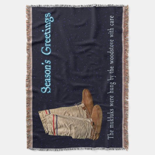 kerstmukluks deken (Voorkant Verticaal)