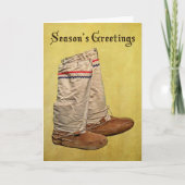 kerstmukluks feestdagen kaart (Voorkant)