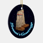 kerstmukluks keramisch ornament (Rechts)