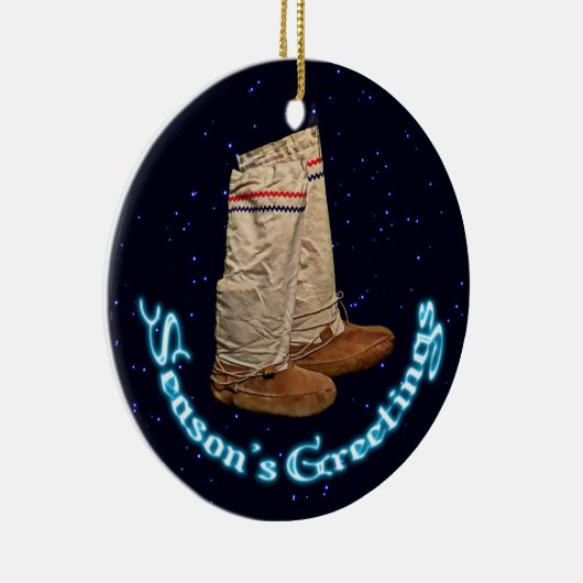 kerstmukluks keramisch ornament (Rechts)