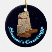 kerstmukluks keramisch ornament (Voorkant)