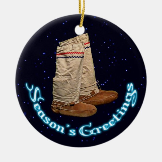 kerstmukluks keramisch ornament (Voorkant)