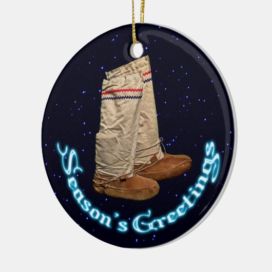 kerstmukluks keramisch ornament (Links)