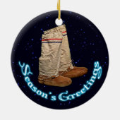 kerstmukluks keramisch ornament (Achterkant)