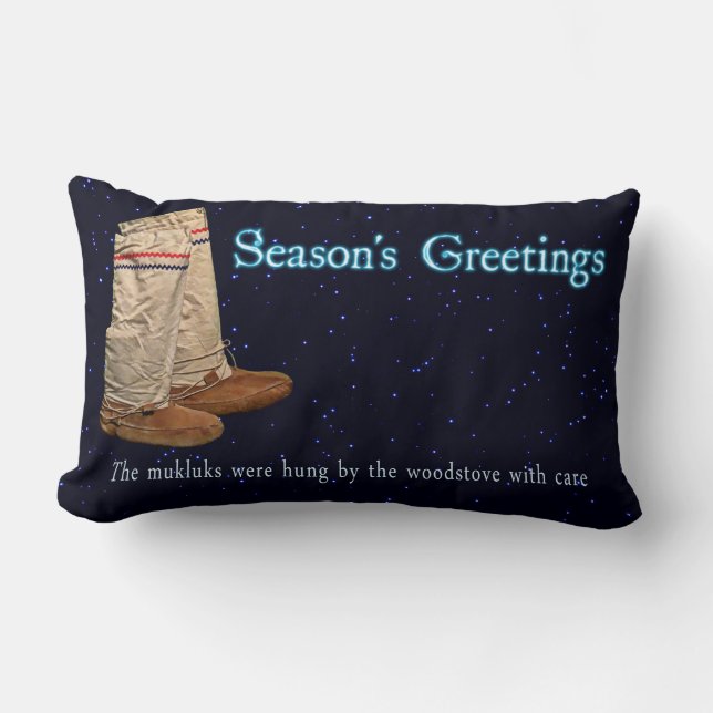 kerstmukluks kussen (Voorkant)