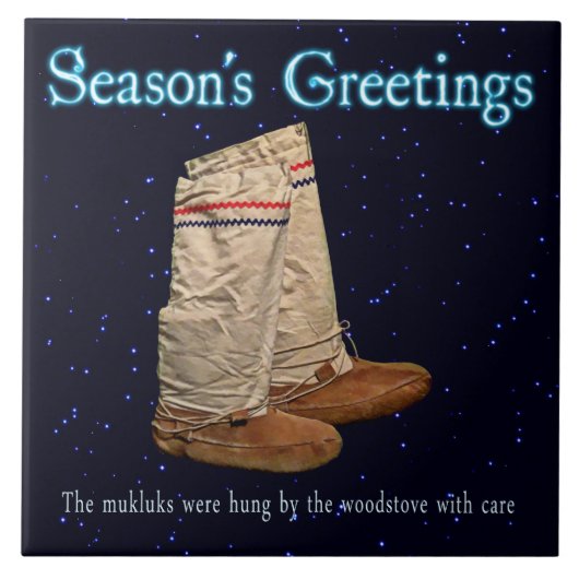 kerstmukluks tegeltje (Voorkant)